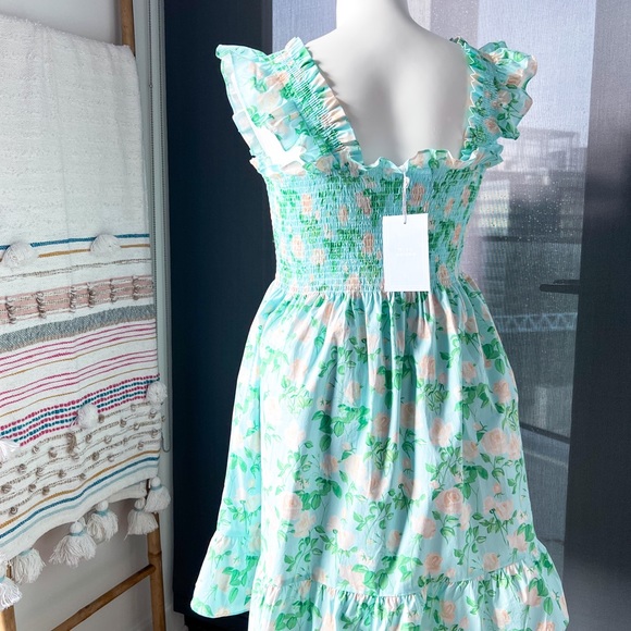 Hill House The Elizabeth Blue Roses Nap Mini Dress Women’s Size 2XL - Picture 4 of 9